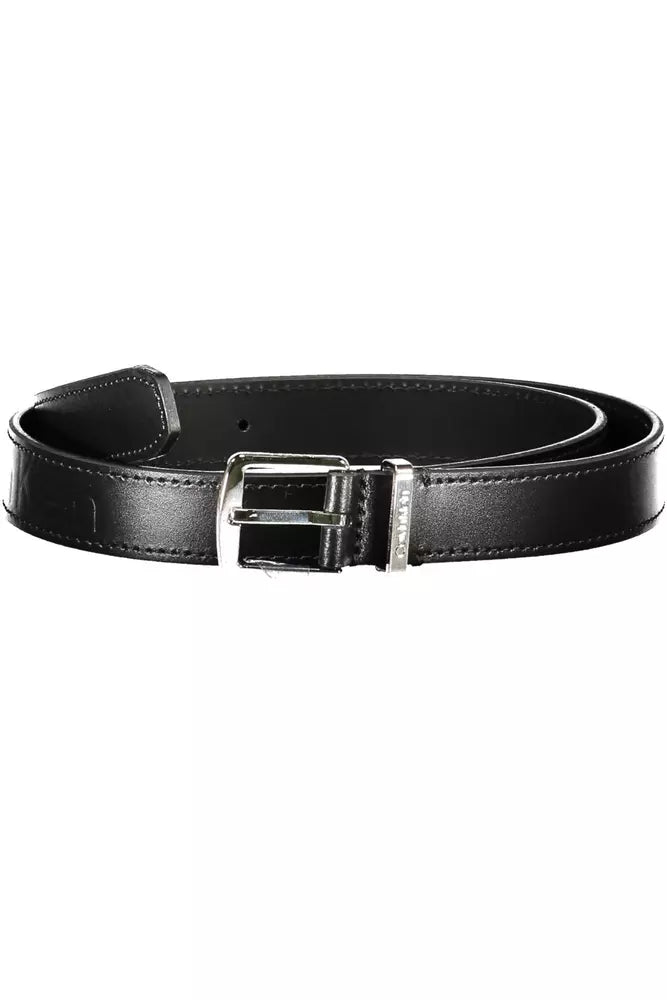 Calvin Klein Black Leather Women Belt - KALAJ