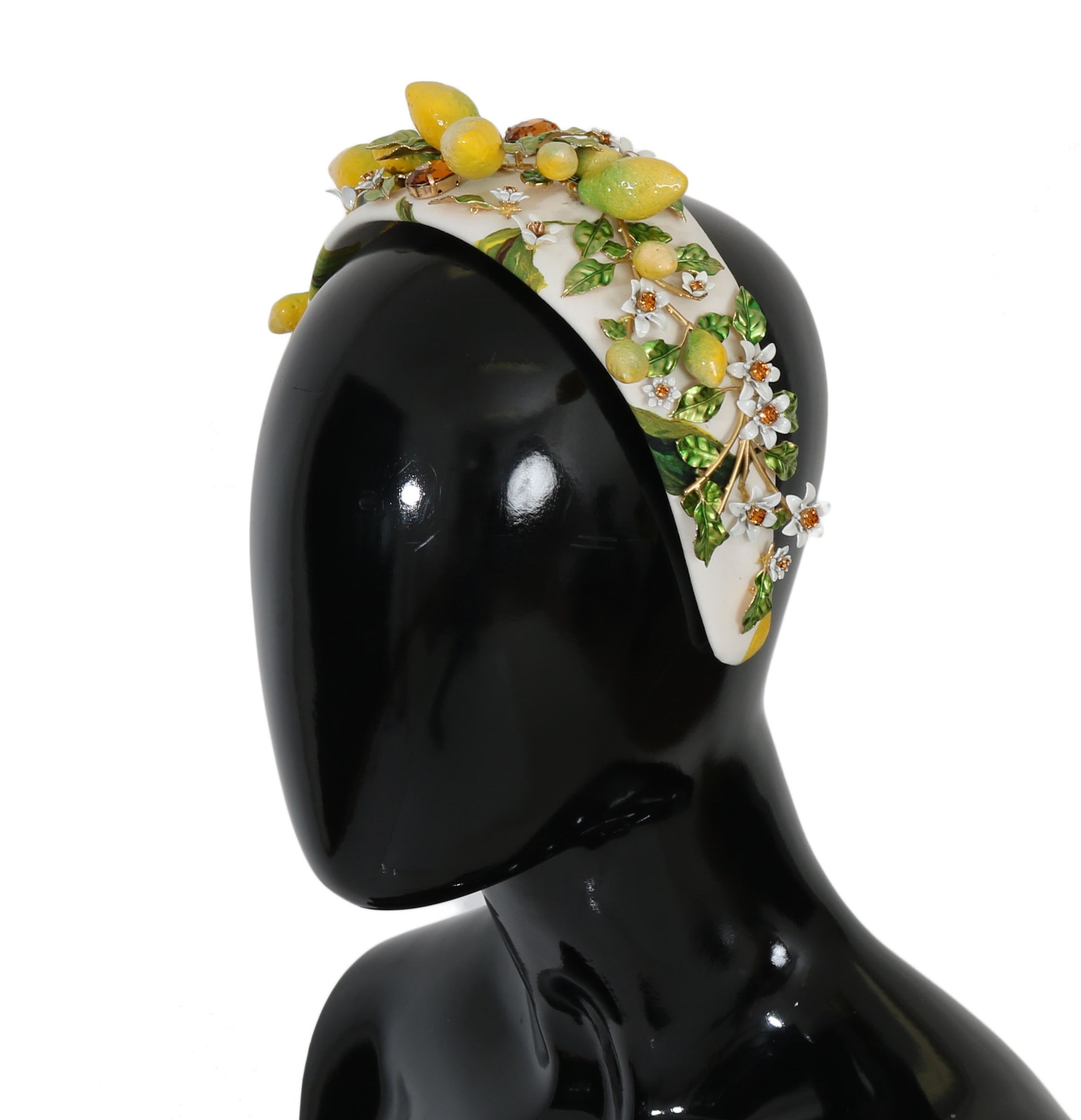 Dolce & Gabbana Sicilian Lemon Crystal Diadem Tiara - KALAJ