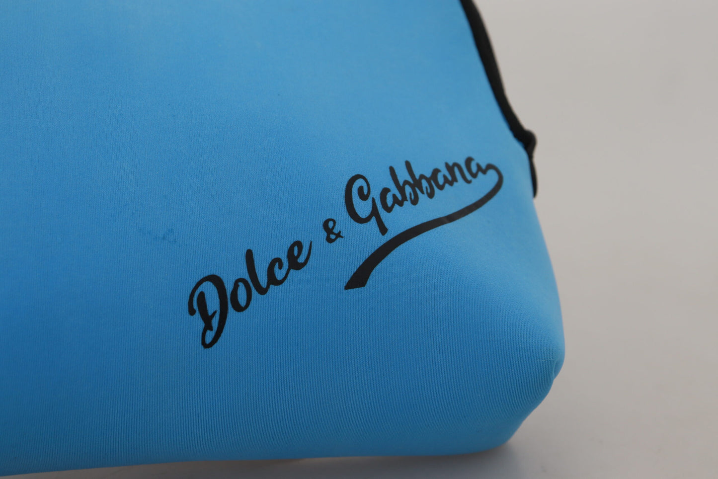 Dolce & Gabbana Elegant Blue Polyamide Pouch Bag - KALAJ