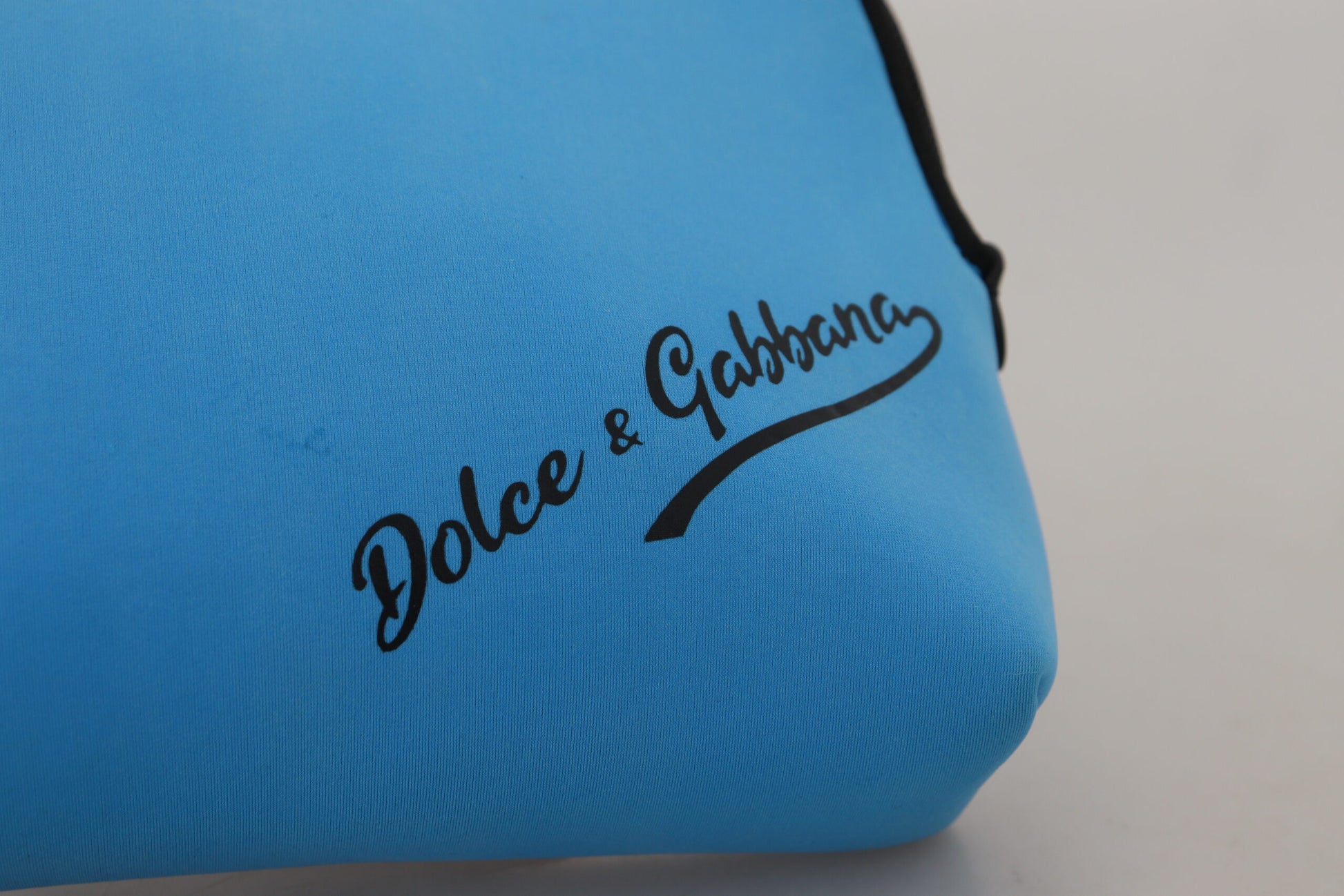 Dolce & Gabbana Elegant Blue Polyamide Pouch Bag - KALAJ