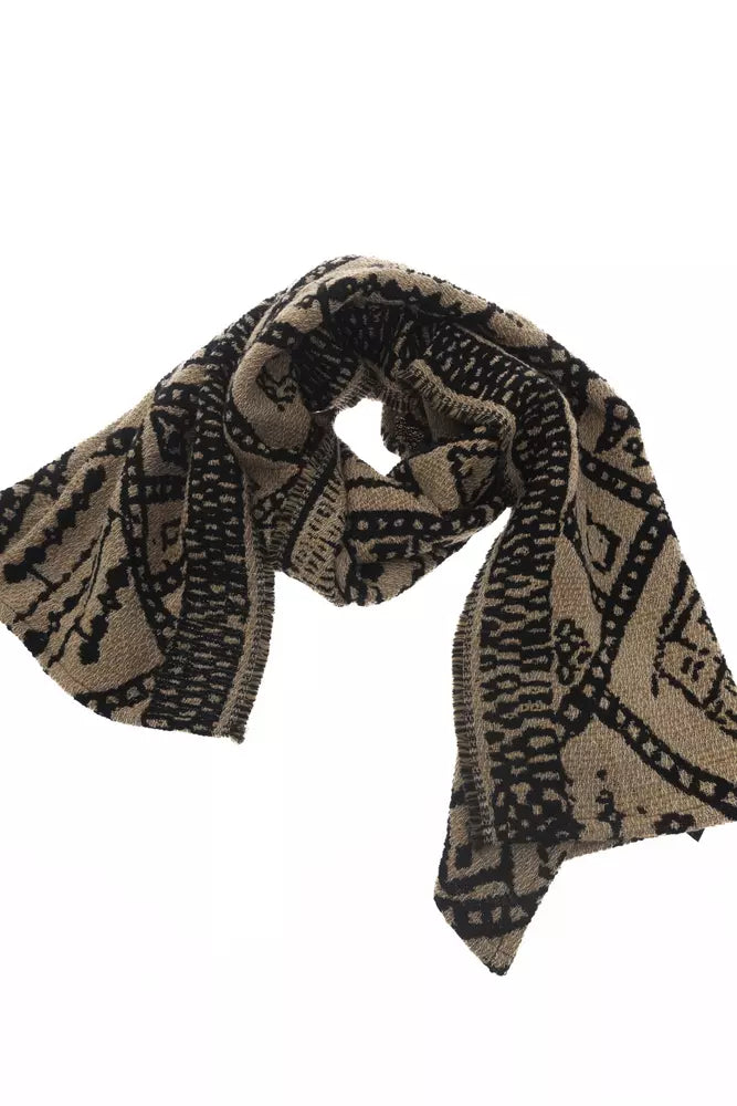 Alpha Studio Brown Acetate Women Scarf - KALAJ