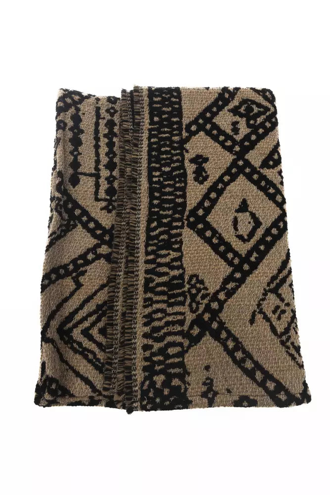 Alpha Studio Brown Acetate Women Scarf - KALAJ