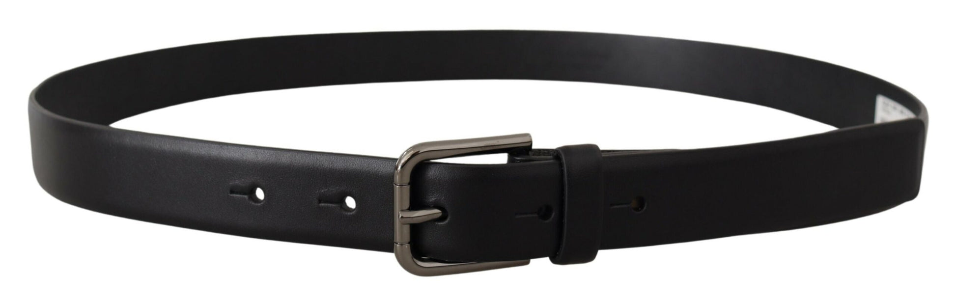 Dolce & Gabbana Elegant Black Leather Classic Belt - KALAJ