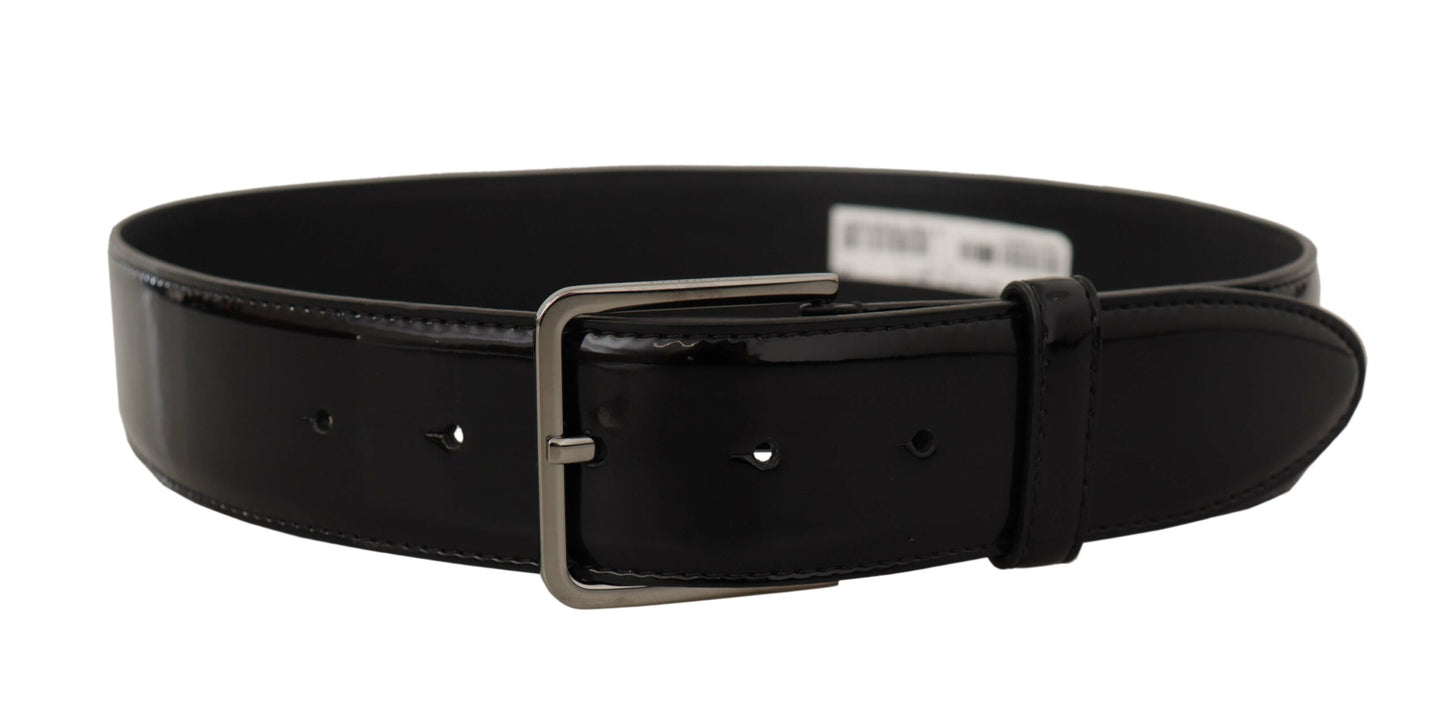 Dolce & Gabbana Elegant Black Leather Belt - KALAJ