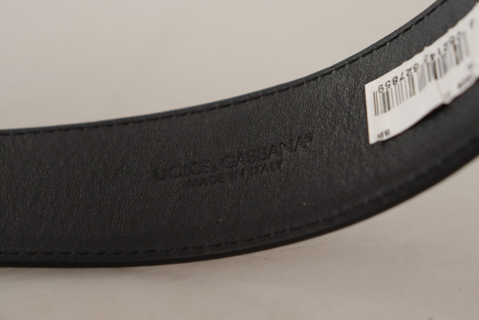 Dolce & Gabbana Elegant Black Leather Belt - KALAJ