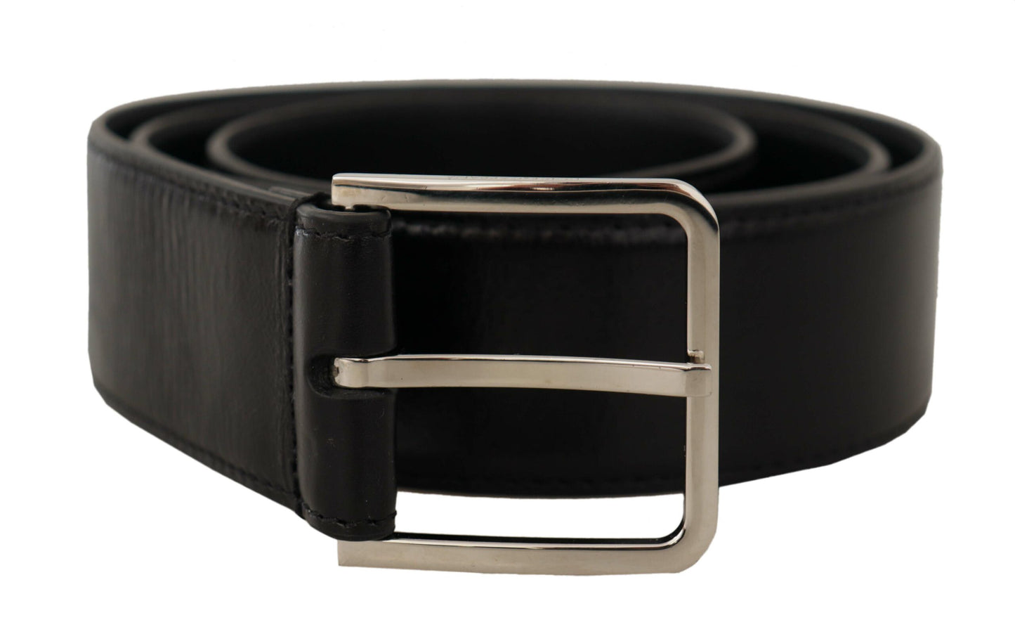 Dolce & Gabbana Elegant Leather Belt with Metal Buckle - KALAJ