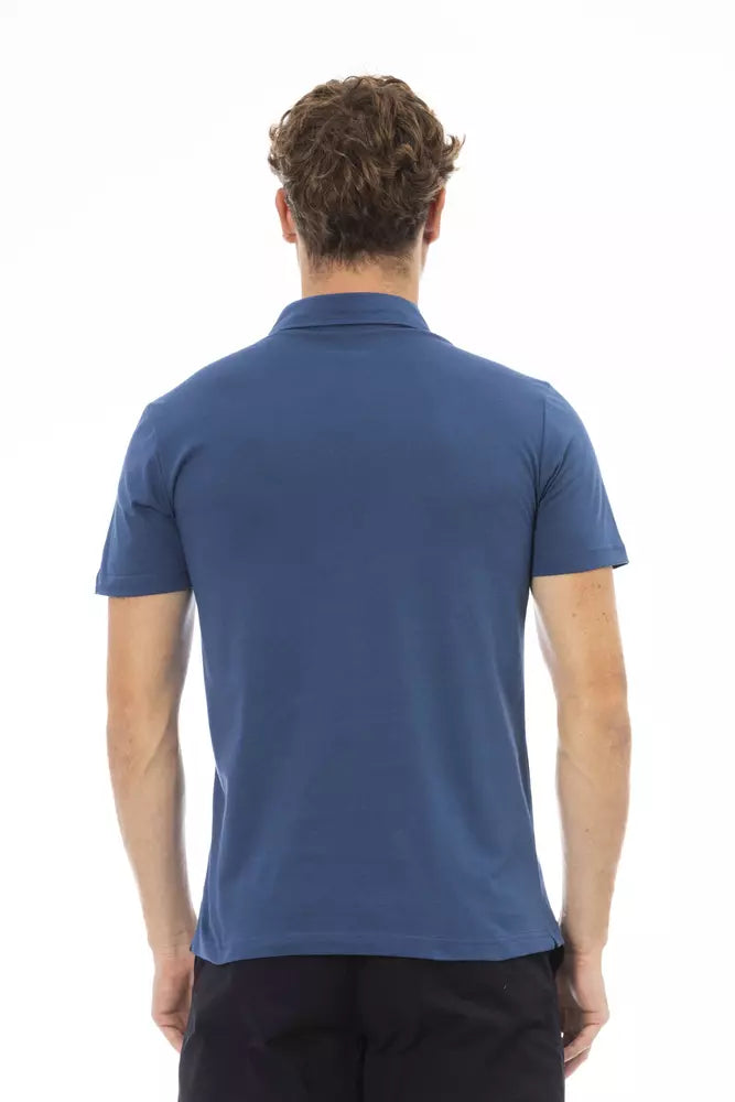 Baldinini Trend Blue Cotton Men Polo