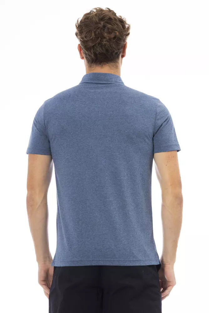 Baldinini Trend Blue Cotton Men Polo