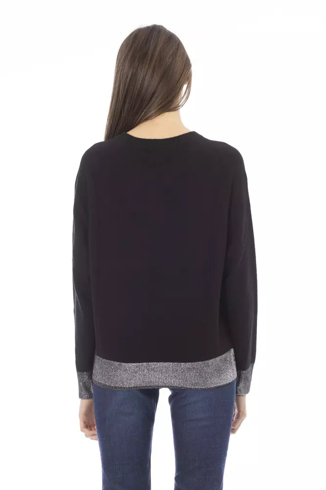 Baldinini Trend Black Wool Women Sweater