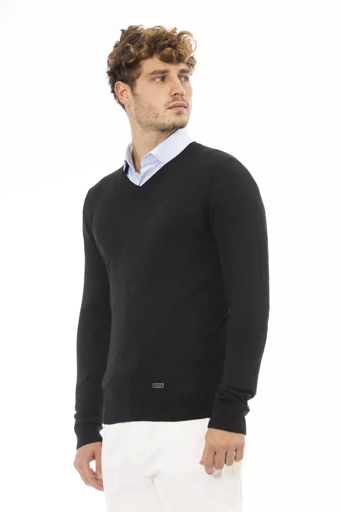 Baldinini Trend Black Modal Men's Sweater