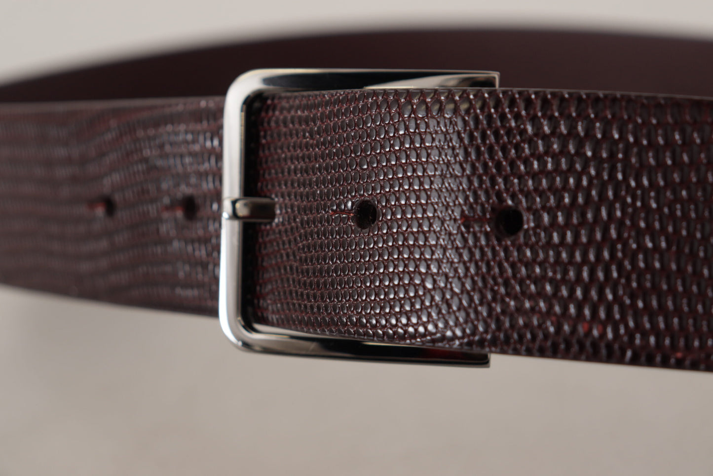 Dolce & Gabbana Elegant Dark Brown Leather Belt - KALAJ