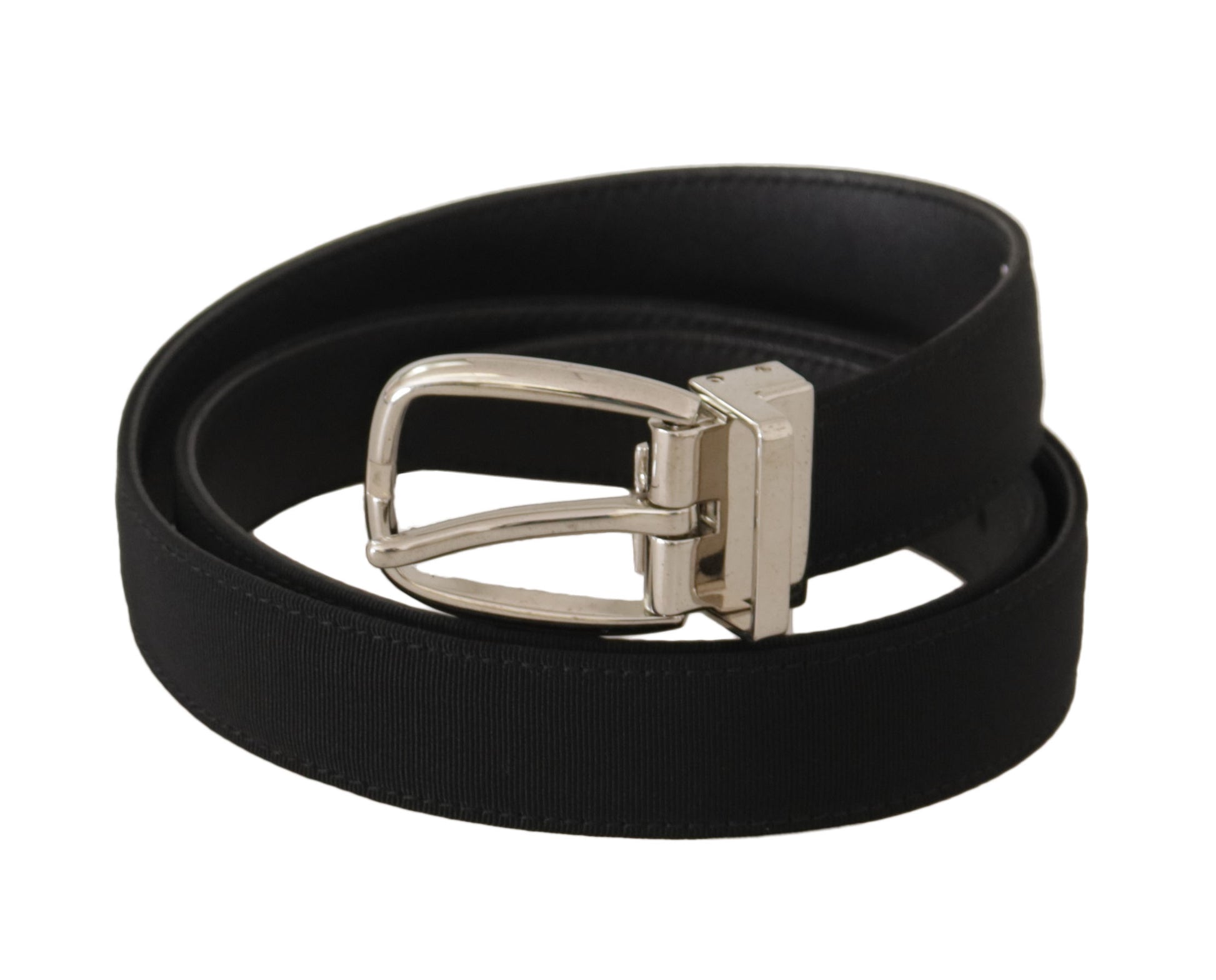 Dolce & Gabbana Elegant Engraved Buckle Leather Belt - KALAJ