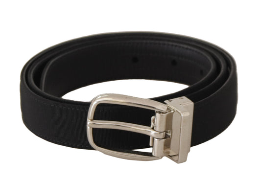 Dolce & Gabbana Elegant Engraved Buckle Leather Belt - KALAJ