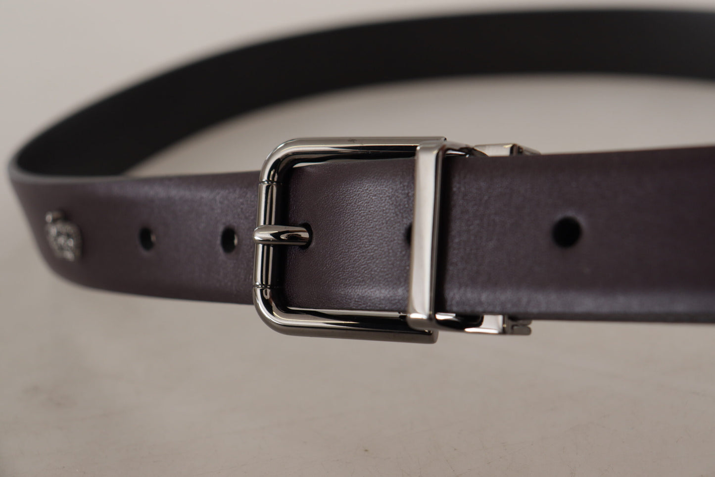 Dolce & Gabbana Elegant Dark Brown Leather Belt - KALAJ