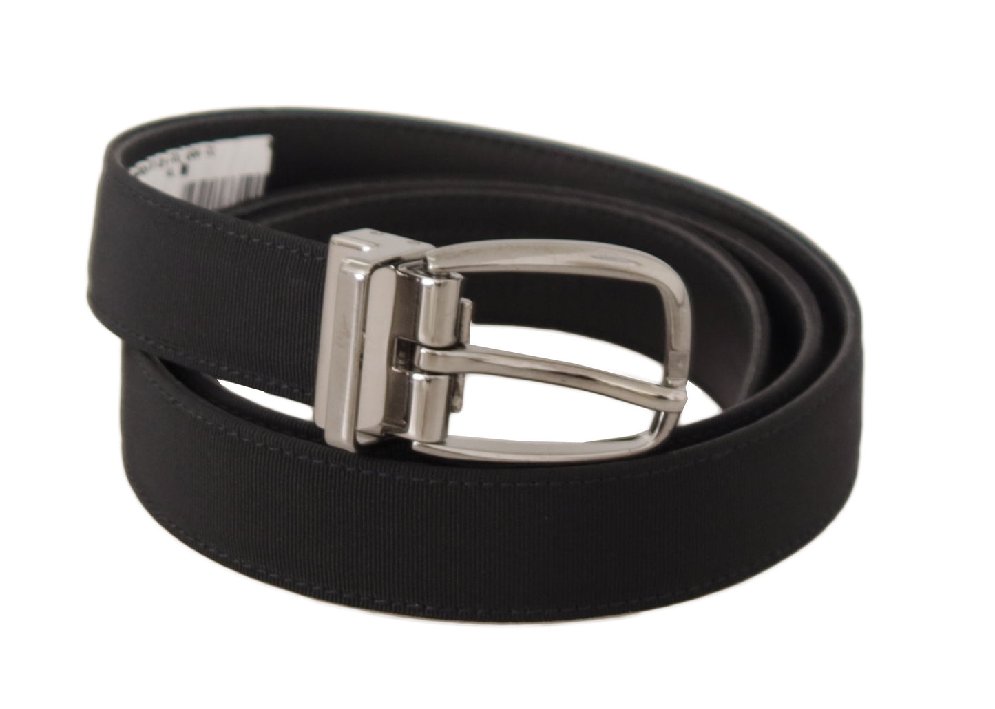 Dolce & Gabbana Elegant Black Leather Designer Belt - KALAJ