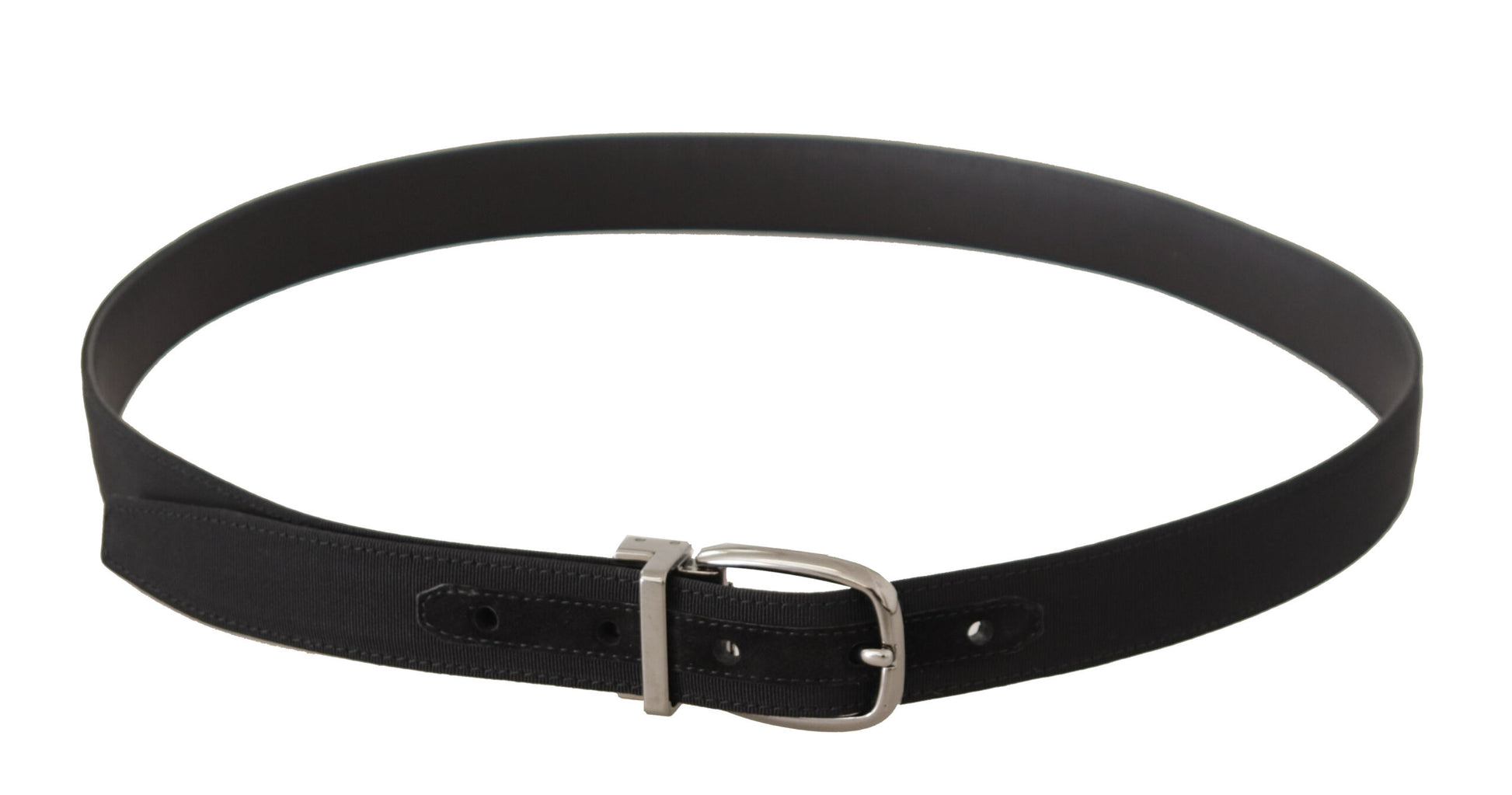 Dolce & Gabbana Elegant Black Leather Designer Belt - KALAJ