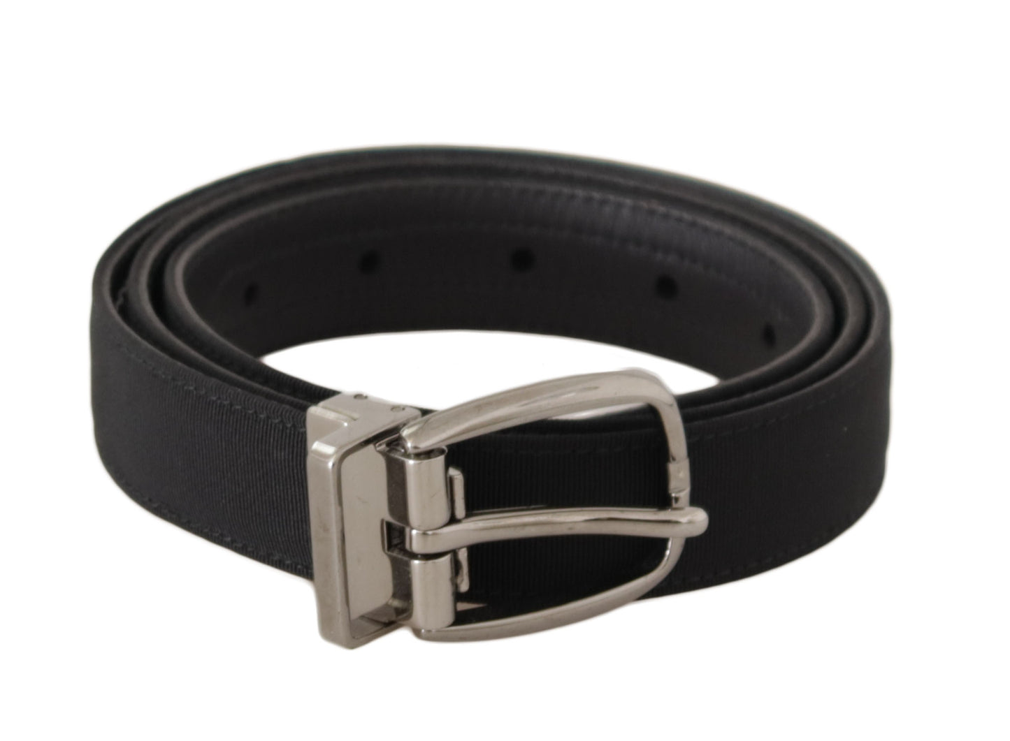 Dolce & Gabbana Elegant Black Leather Designer Belt - KALAJ