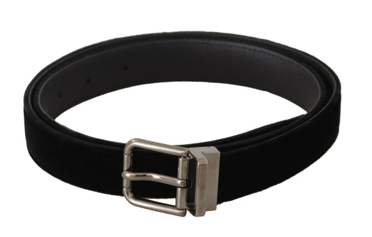 Dolce & Gabbana Elegant Velvet Designer Belt - KALAJ