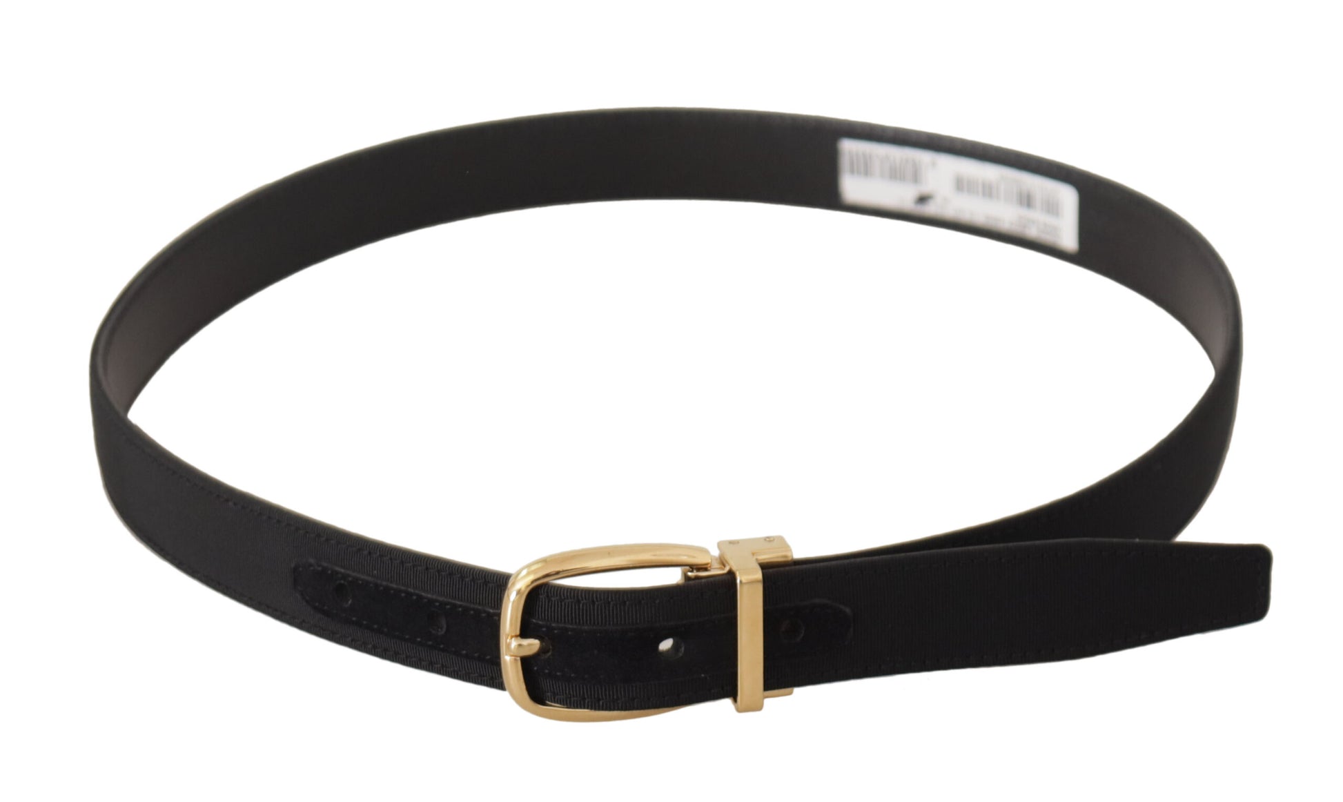 Dolce & Gabbana Elegant Black Leather Belt - KALAJ