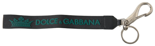 Dolce & Gabbana Chic Crown Rubber Logo Keychain - KALAJ