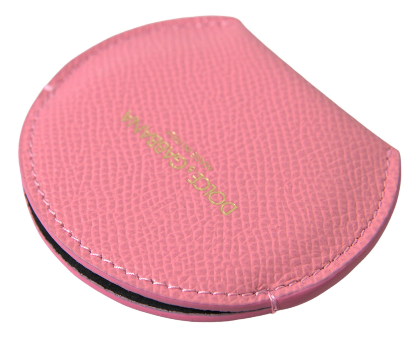 Dolce & Gabbana Elegant Pink Leather Mirror Holder - KALAJ