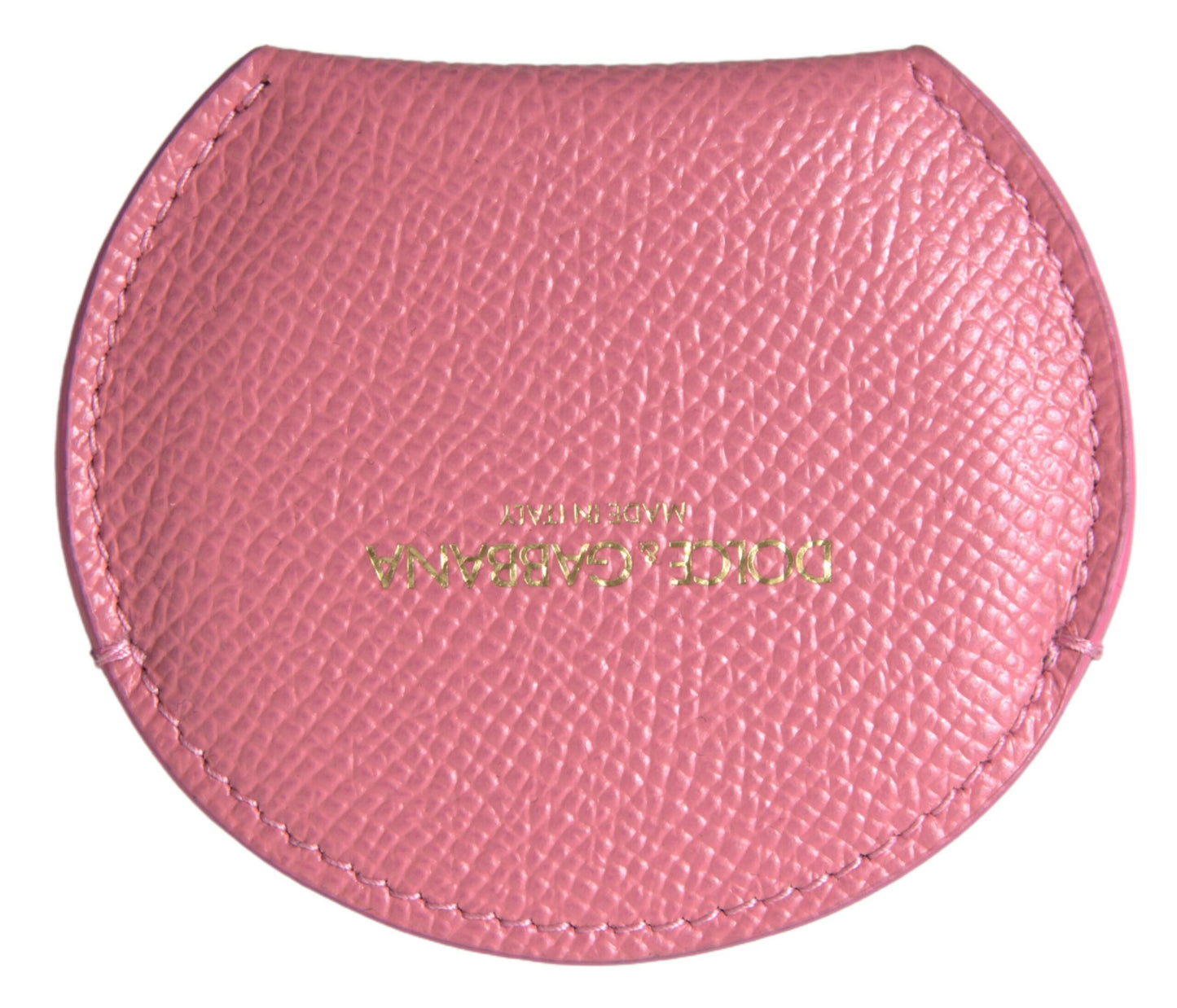 Dolce & Gabbana Elegant Pink Leather Mirror Holder - KALAJ