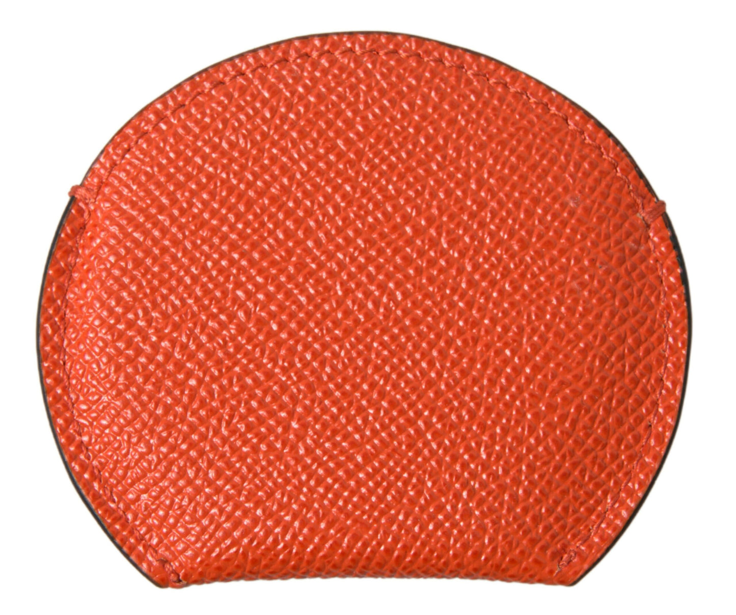 Dolce & Gabbana Elegant Orange Calfskin Mirror Holder - KALAJ