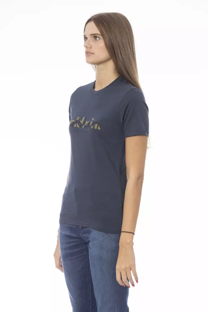 Baldinini Trend Blue Cotton Women T-Shirt