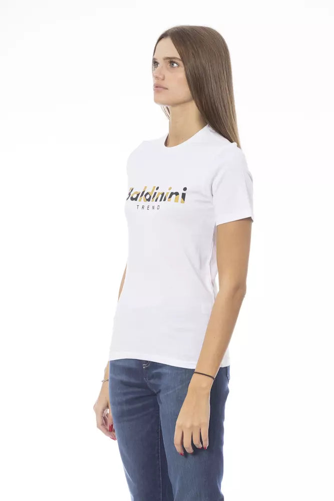 Baldinini Trend White Cotton Women T-Shirt