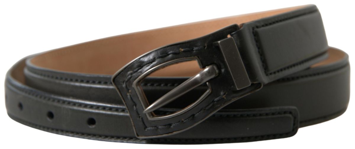 Ermanno Scervino Exquisite Italian Leather Belt with Metal Buckle - KALAJ