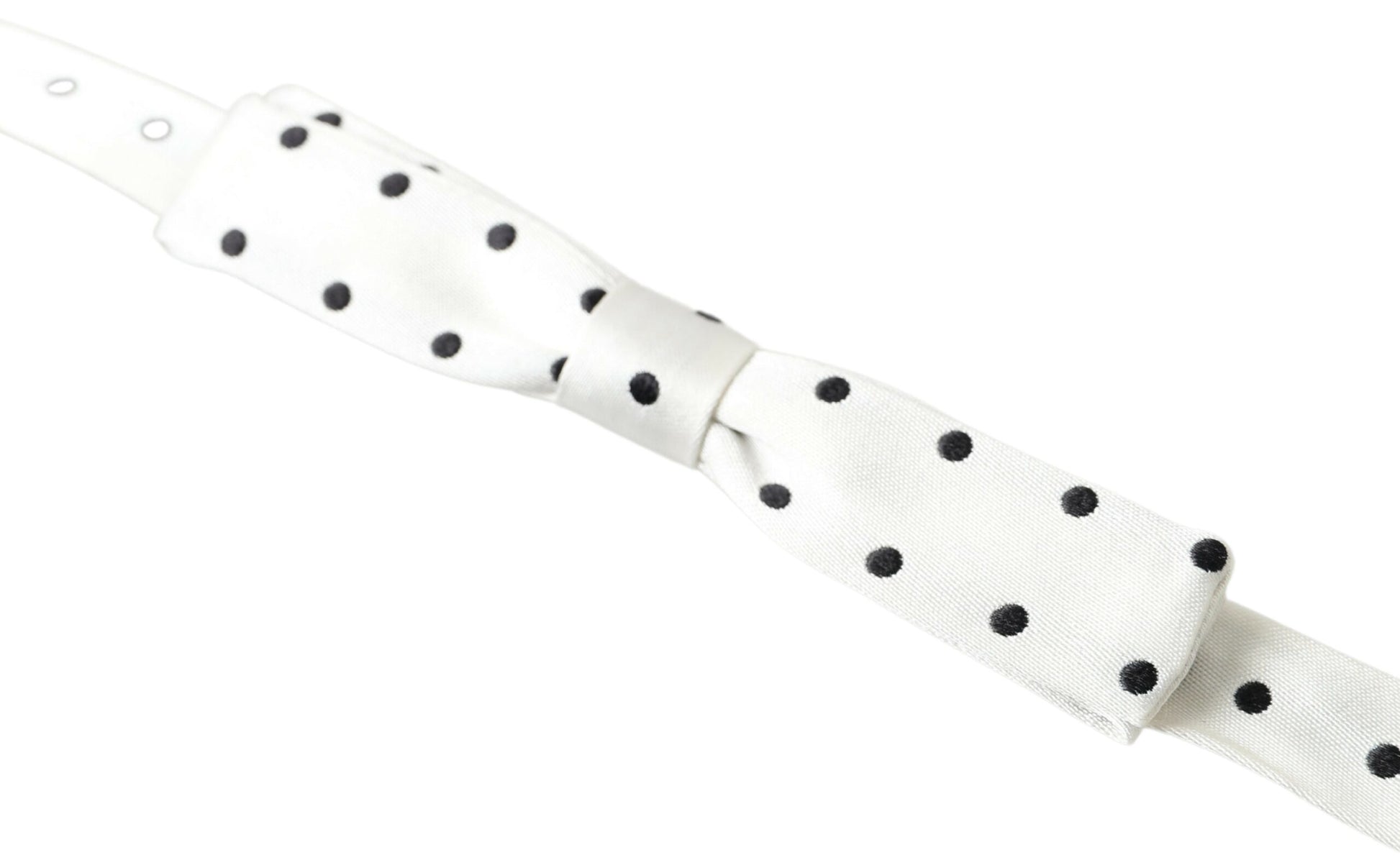 Dolce & Gabbana Stylish Polka Dot Silk Bow Tie - KALAJ