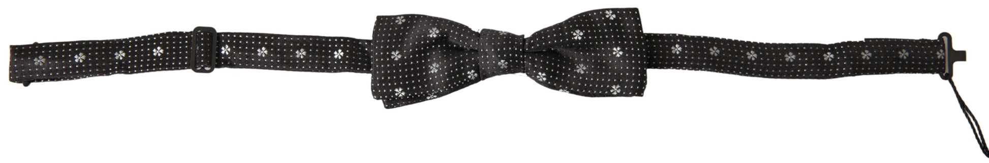 Dolce & Gabbana Elegant Black Silk Bow Tie - KALAJ