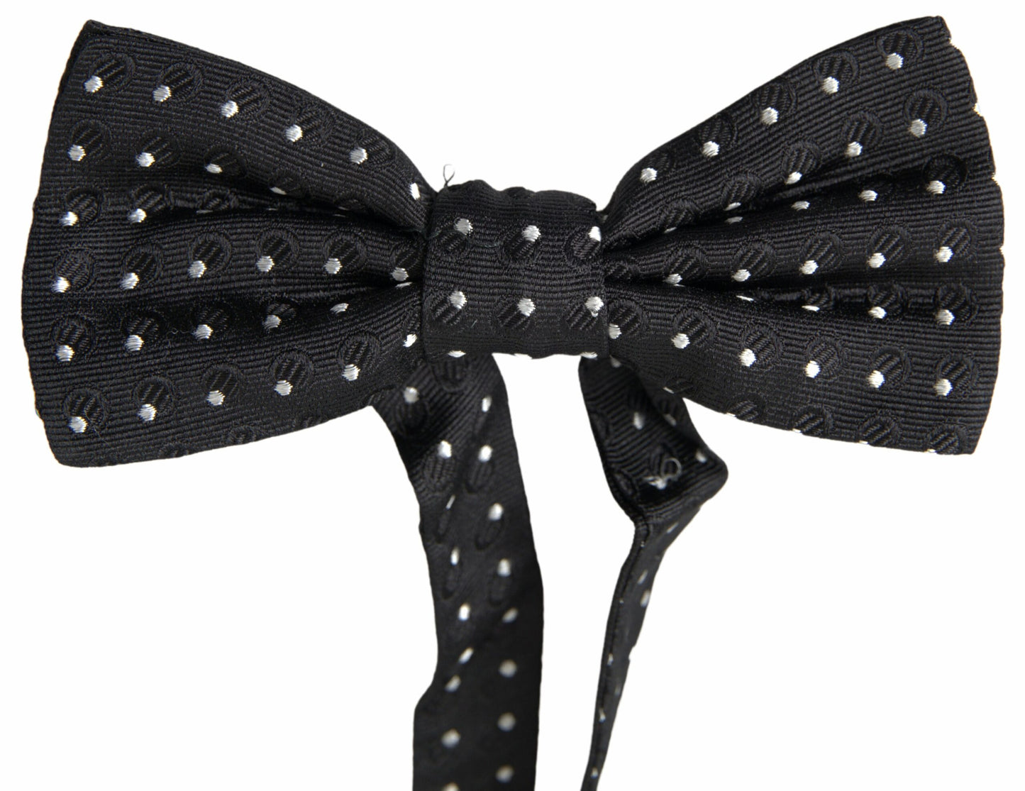 Dolce & Gabbana Elegant Black Silk Bow Tie - KALAJ