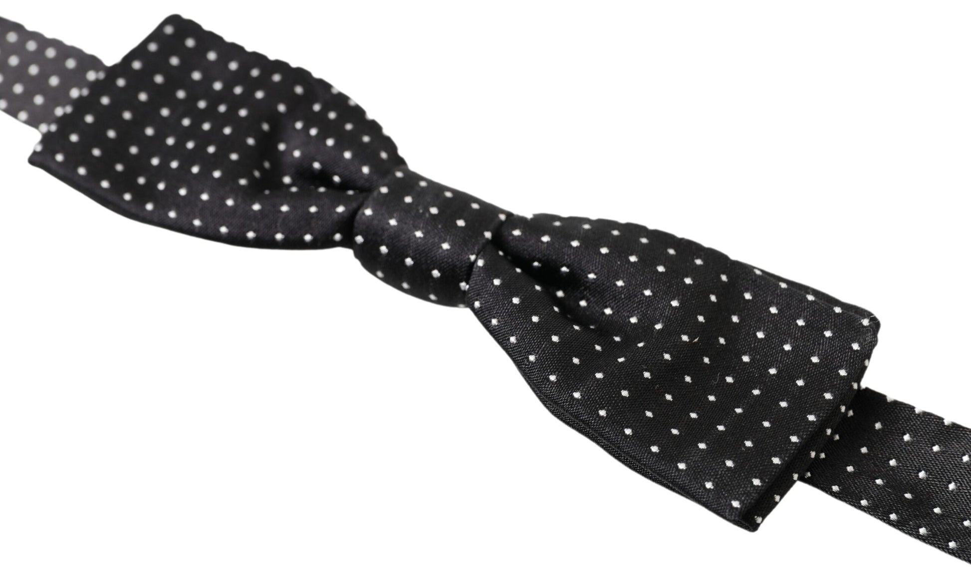 Dolce & Gabbana Elegant Silk Black Bow Tie - KALAJ