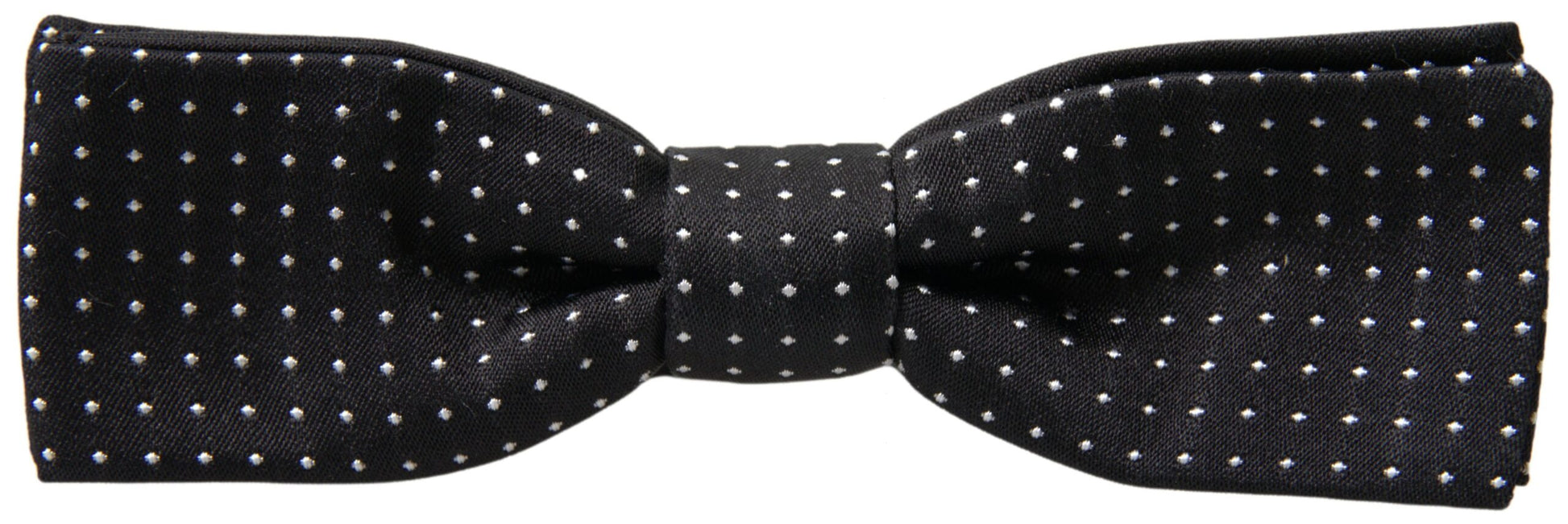 Dolce & Gabbana Elegant Silk Black Bow Tie - KALAJ