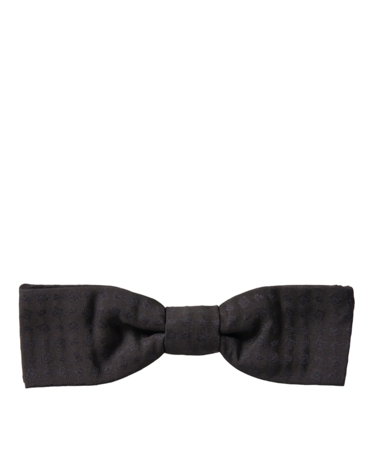 Dolce & Gabbana Elegant Brown Fantasy Silk Bow Tie - KALAJ