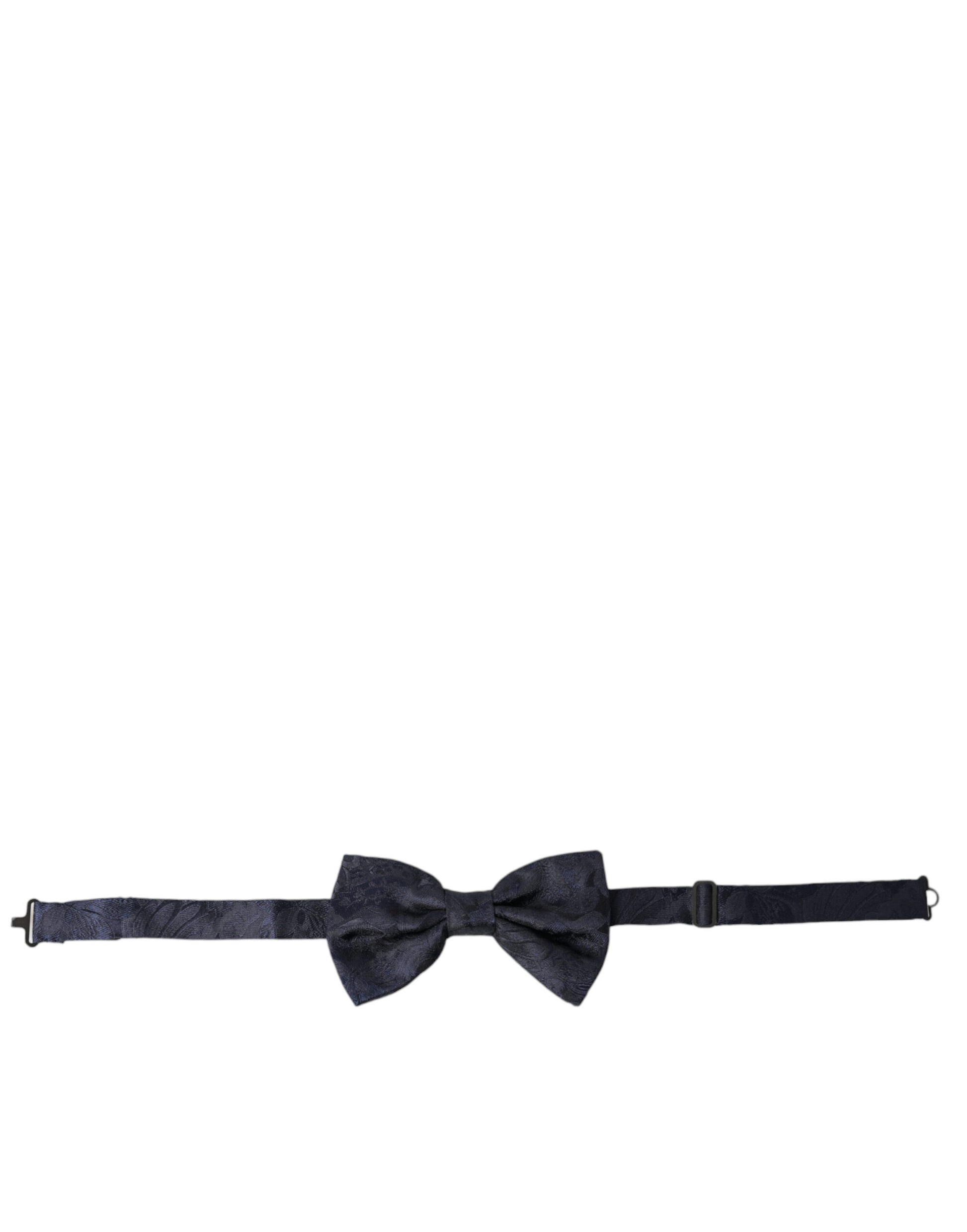 Dolce & Gabbana Elegant Silk Blue Bow Tie - KALAJ