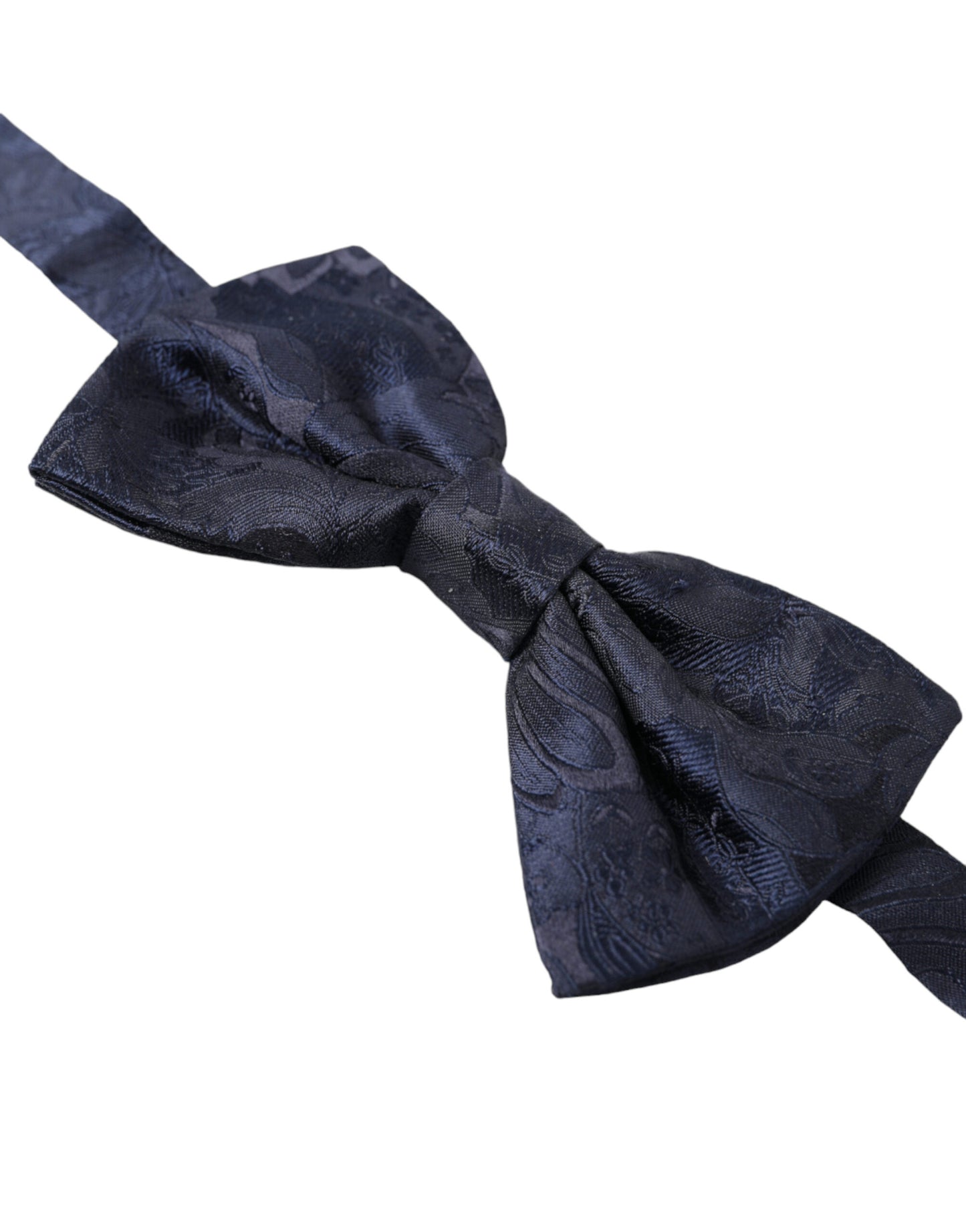 Dolce & Gabbana Elegant Silk Blue Bow Tie - KALAJ