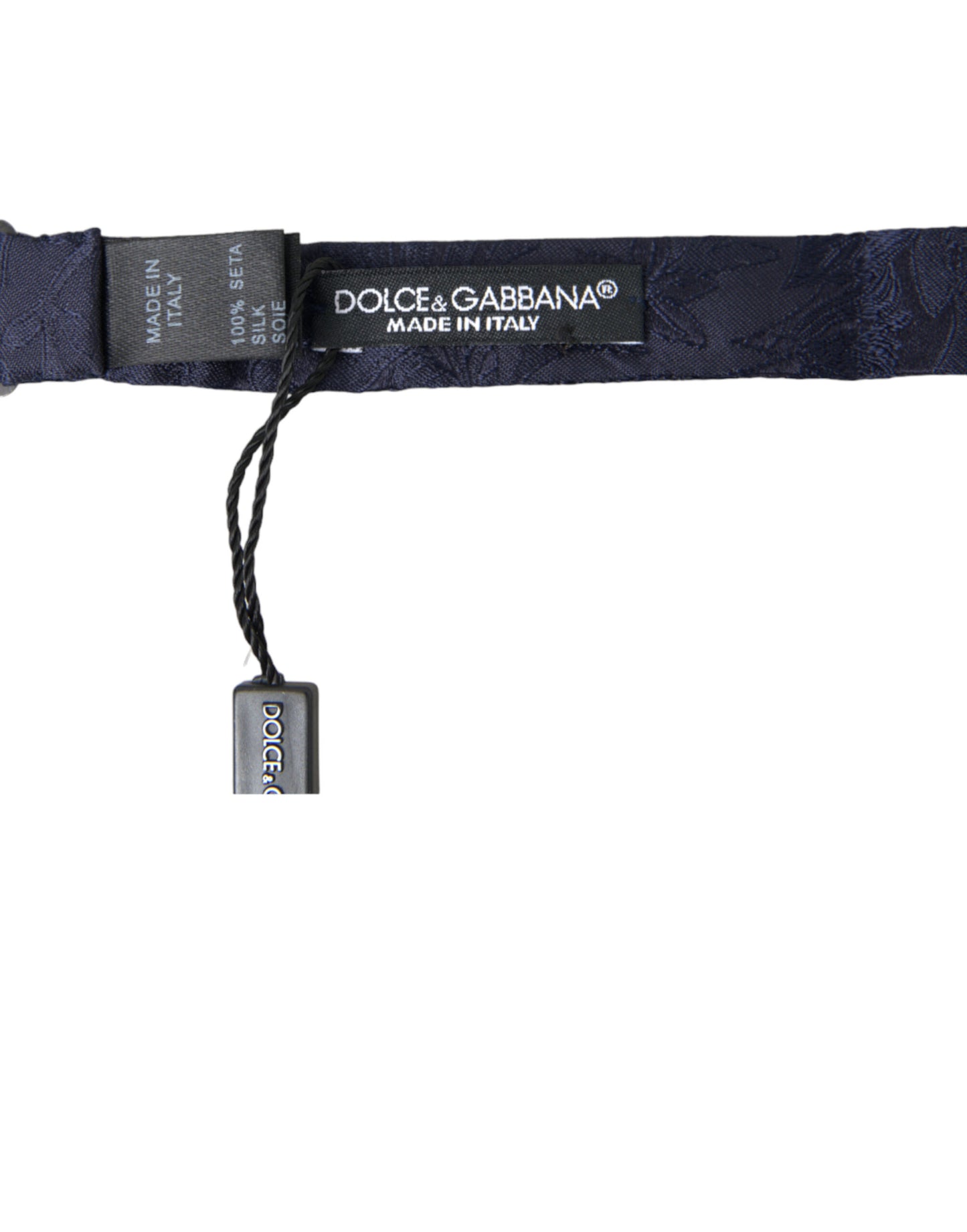 Dolce & Gabbana Elegant Silk Blue Bow Tie - KALAJ