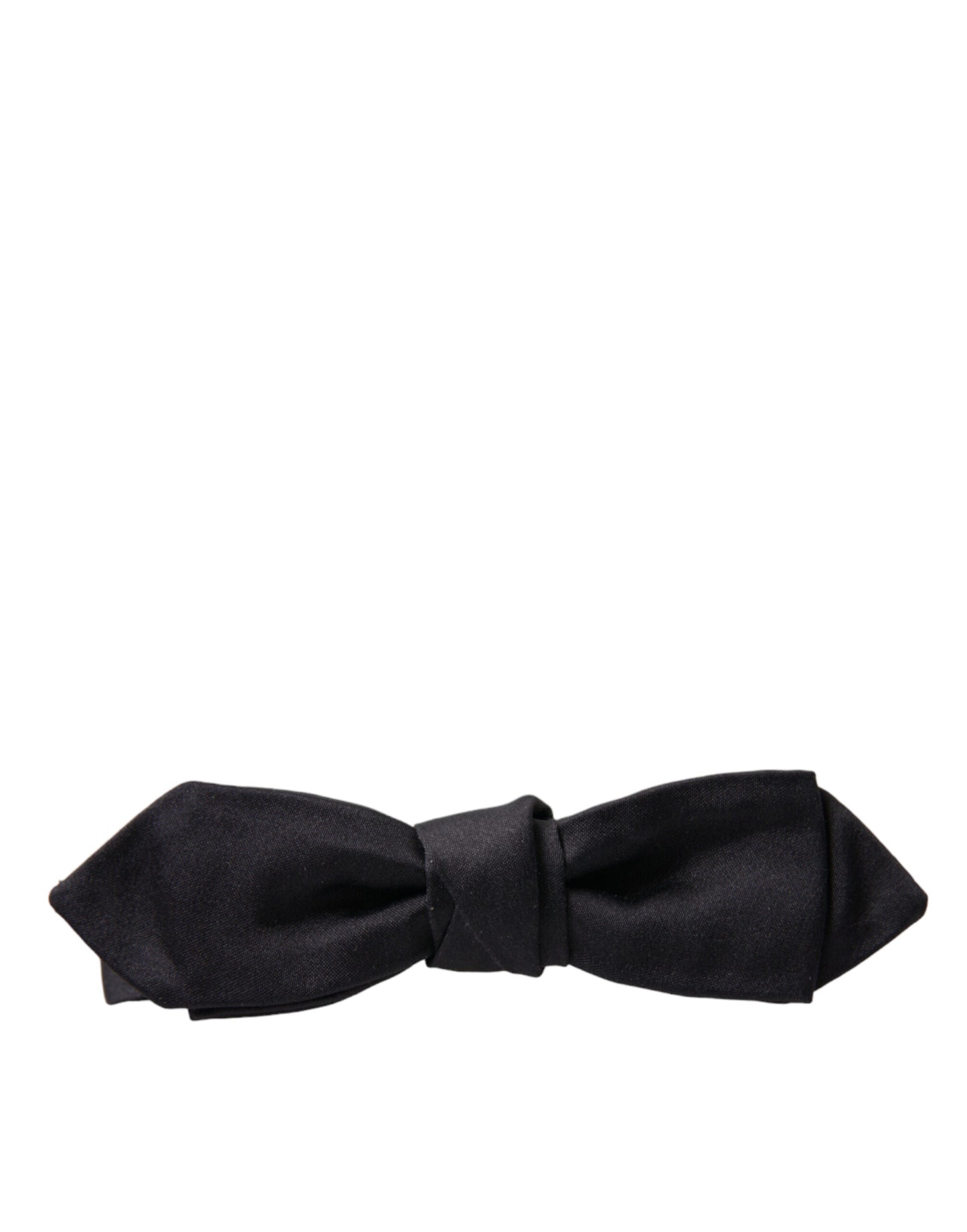 Dolce & Gabbana Elegant Silk Black Bow Tie for Gentleman - KALAJ