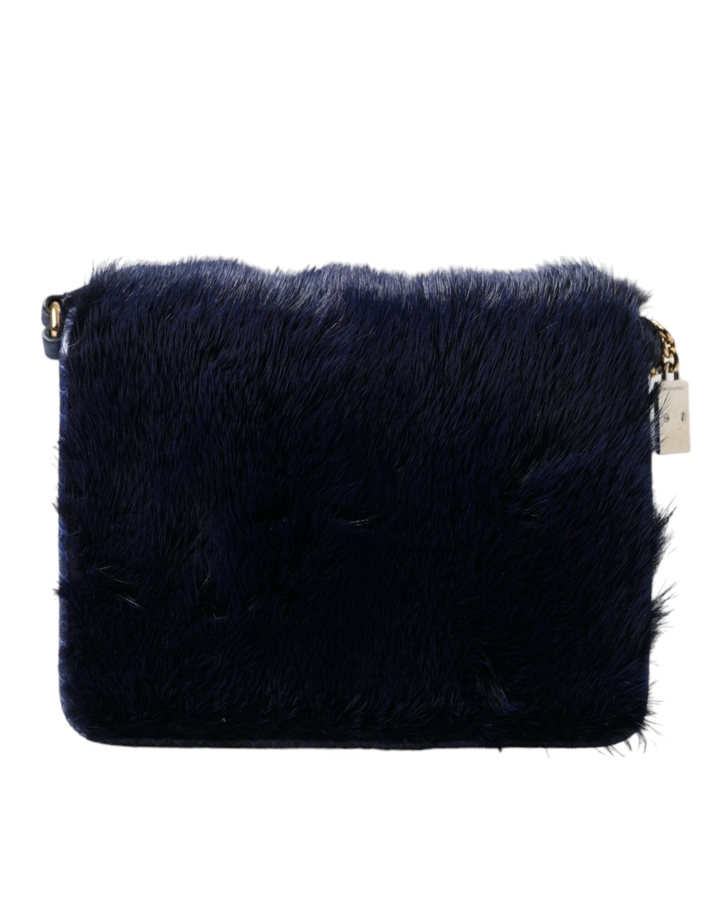 Dolce & Gabbana Exquisite Blue Mink Fur Shoulder Bag - KALAJ