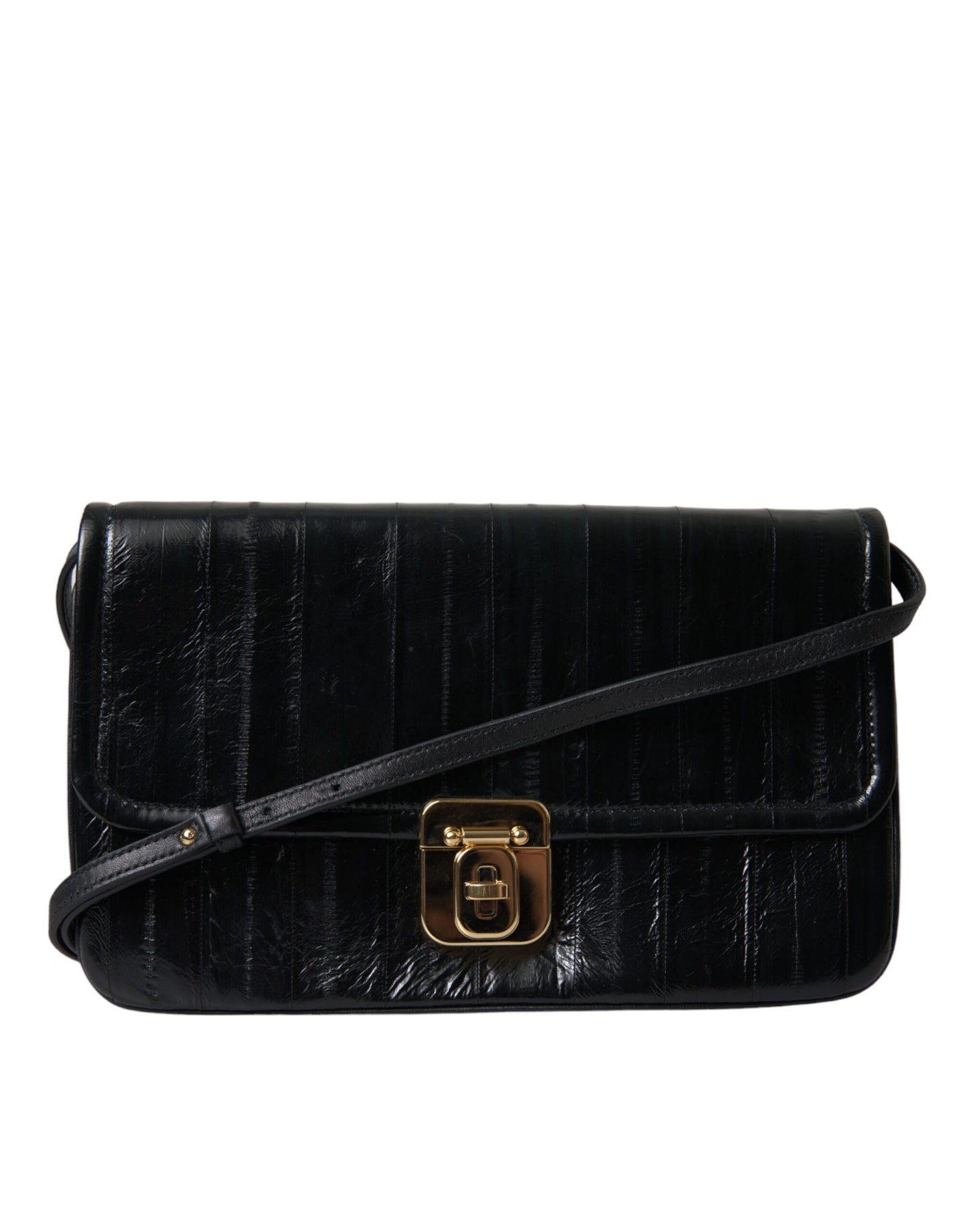 Dolce & Gabbana Elegant Eelskin Leather Shoulder Bag - KALAJ