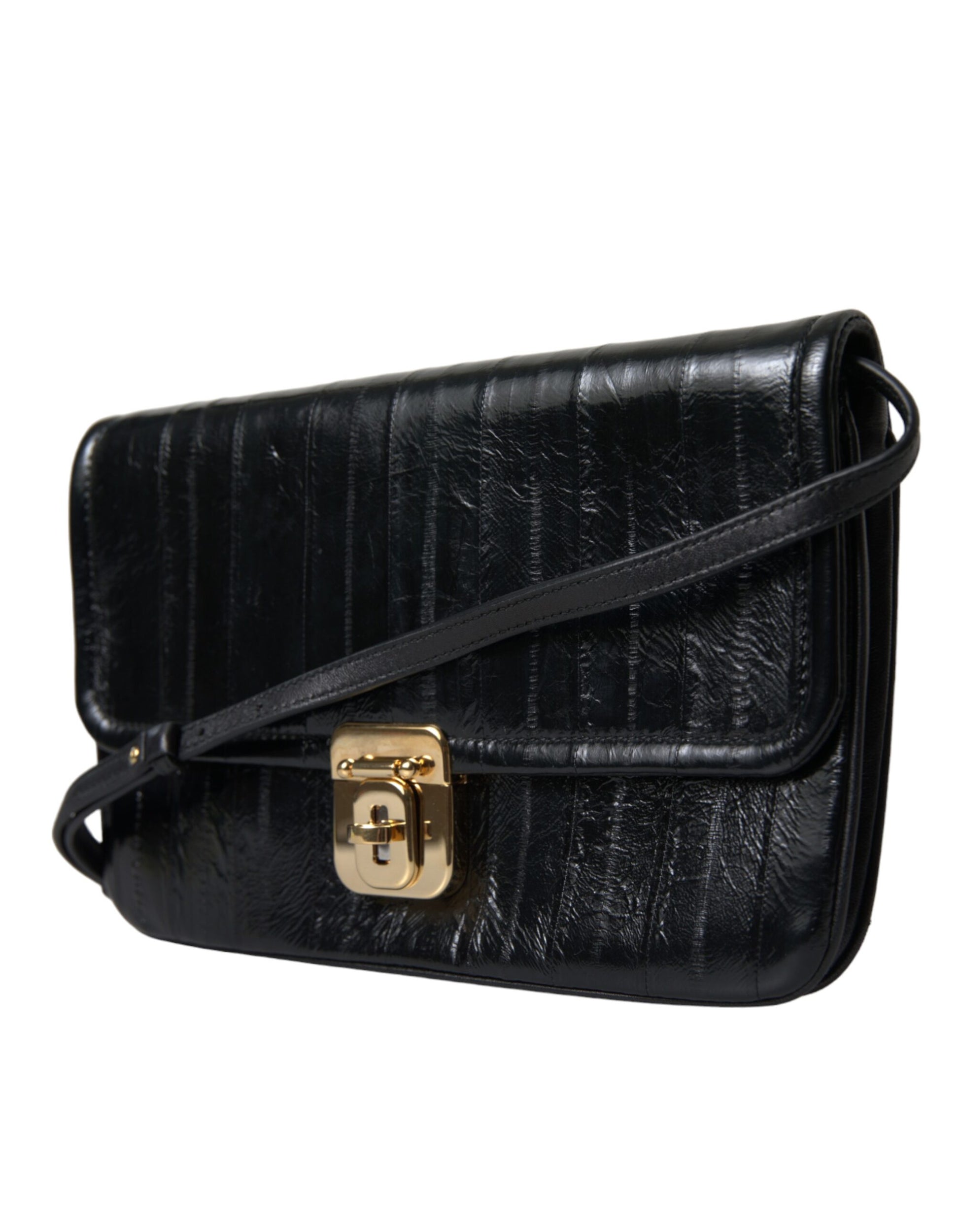 Dolce & Gabbana Elegant Eelskin Leather Shoulder Bag - KALAJ