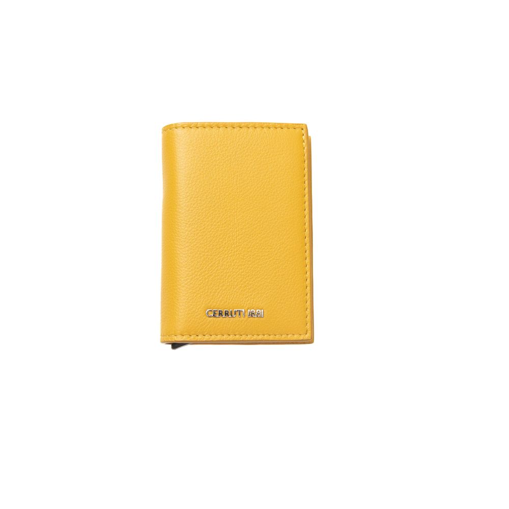 Cerruti 1881 Yellow Calf Leather Men Wallet - KALAJ