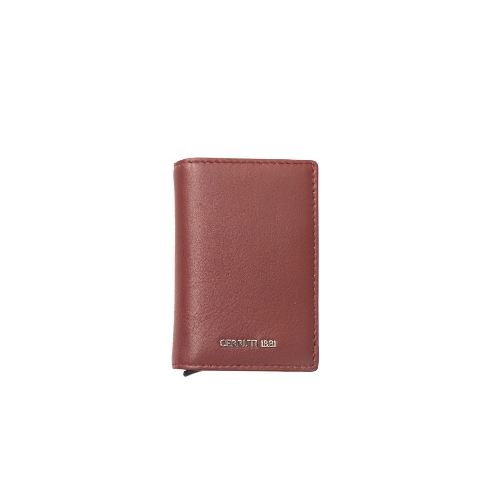 Cerruti 1881 Red Calf Leather Men Wallet - KALAJ