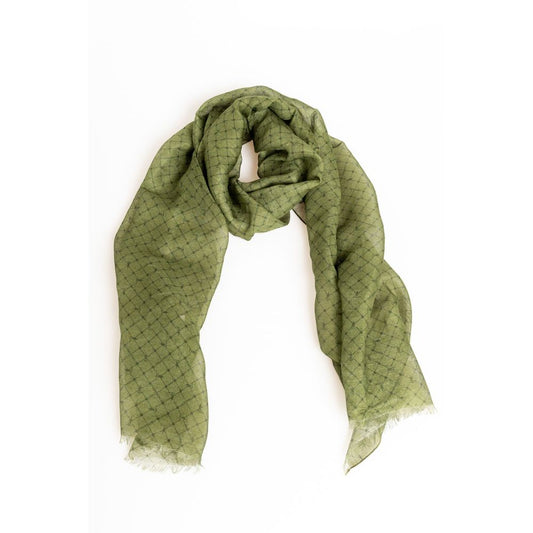 Trussardi Green Modal Men Scarf - KALAJ