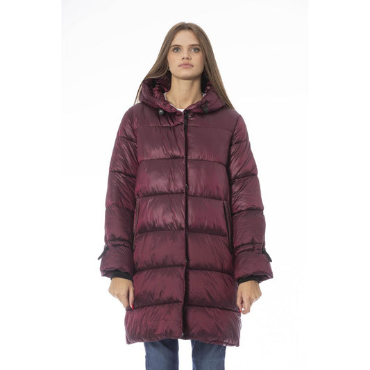 Baldinini Trend Burgundy Nylon Women Jacket