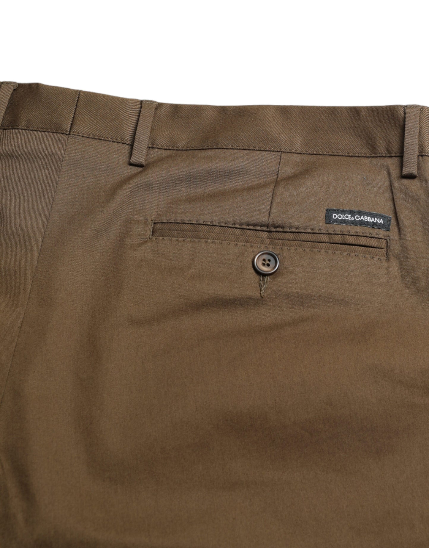 Dolce & Gabbana Chic Brown Bermuda Shorts with Logo Detail