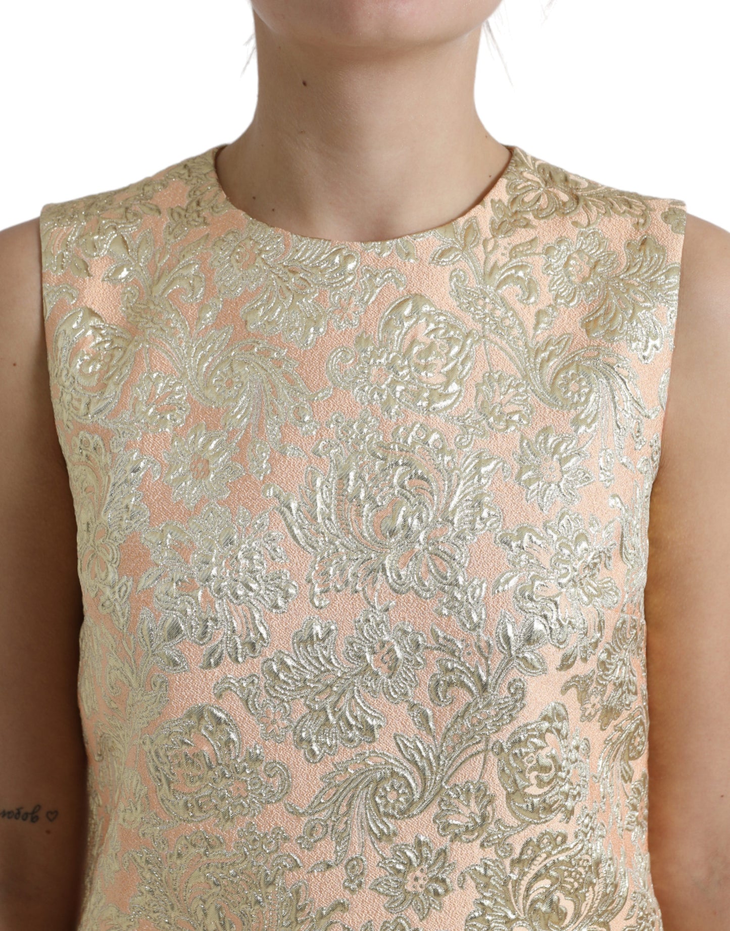 Dolce & Gabbana Elegant Mini Lurex Jacquard Dress