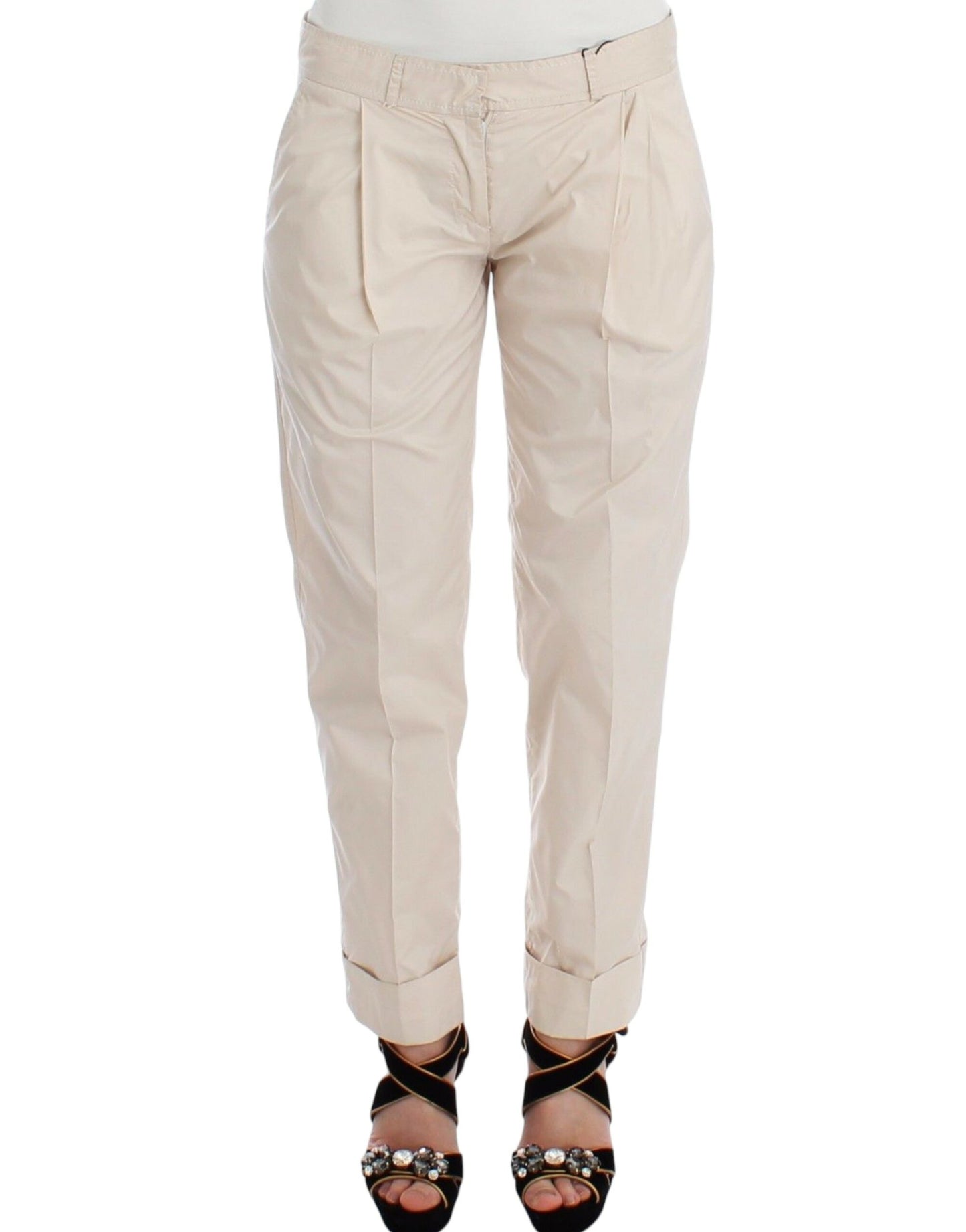 Ermanno Scervino Chic Beige Chino Pants - Elegance Redefined